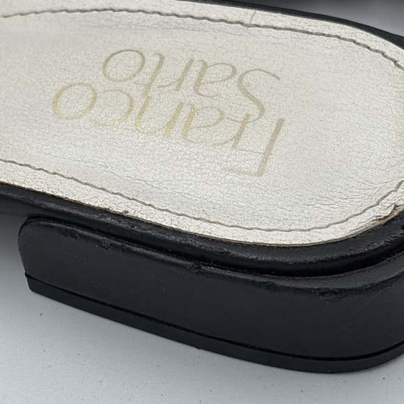 FRANCO SARTO MULE WOMEN SHOES SIZE 6.5 BLACK LEATHER - Picture 9 of 10